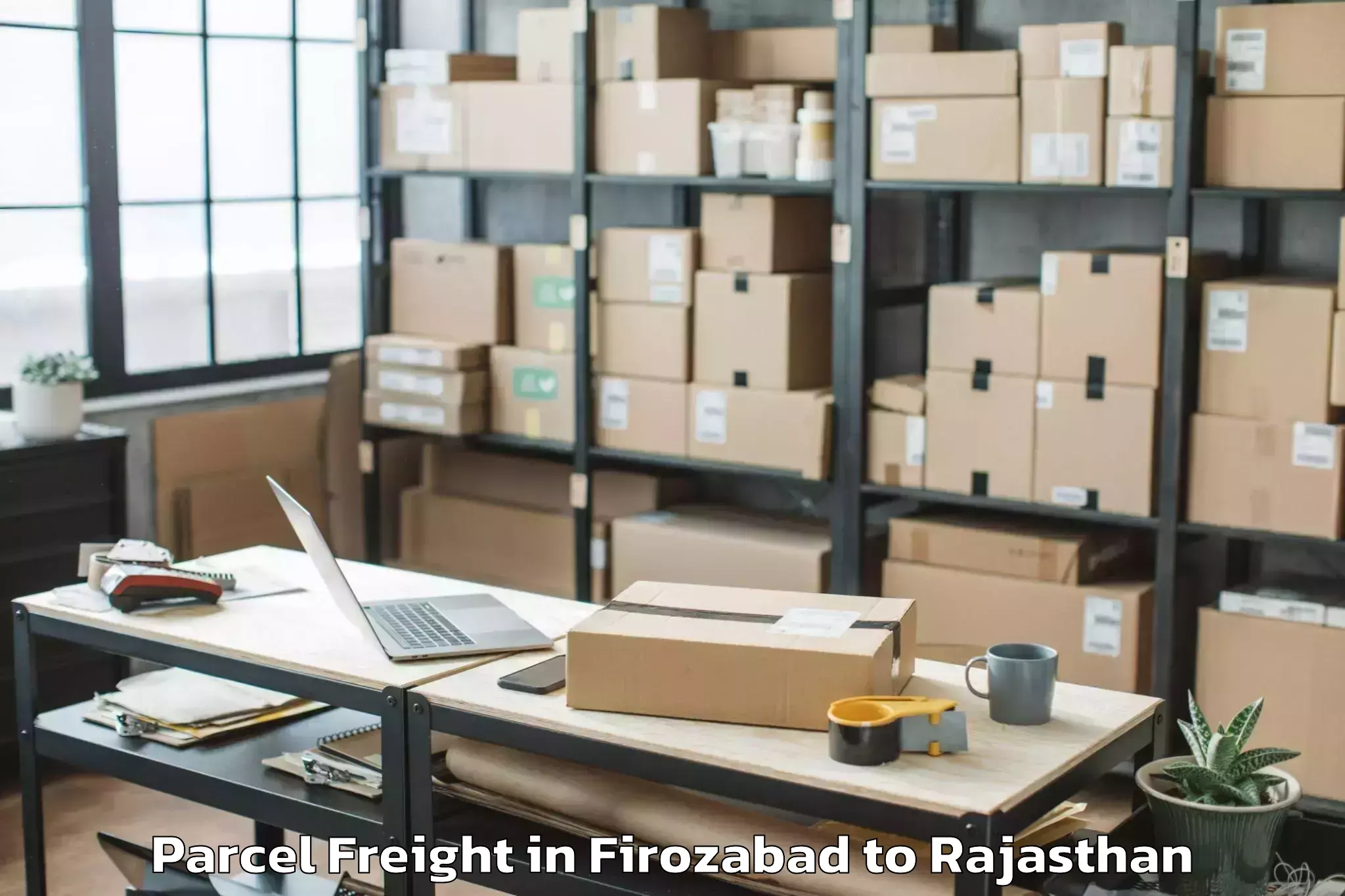 Book Firozabad to Mandalgarh Parcel Freight Online